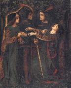 Dante Gabriel Rossetti How They Met Themselves oil painting